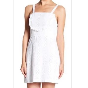 Beautiful cotton eyelet mini dress